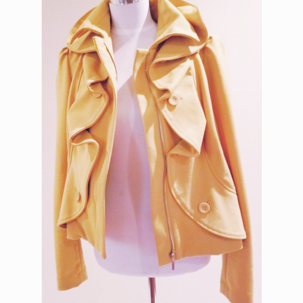Mustard Ruffled Jacket